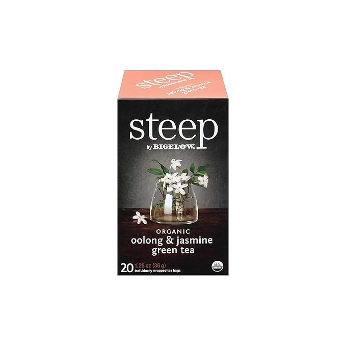 Steep Oolong and Jasmine Tea Bags, 20/Box (17714) - Bloomnest