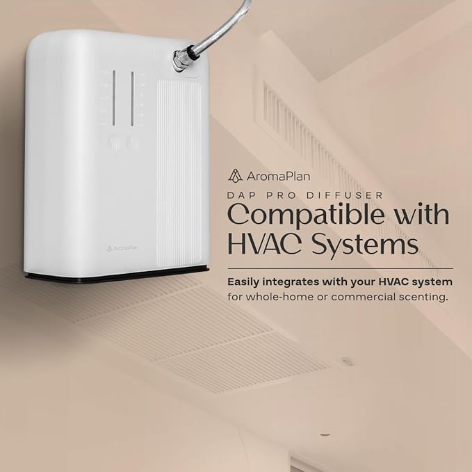 AromaPlan 5 Star Collection Cold Air Scent Diffuser, Whole House (2 Scents Included)- Waterless Smart Aroma, Scent &Time Adjust., App Control, HVAC | Home, Commercial, Hotel | Large Room, 2,000 sq.ft - Bloomnest