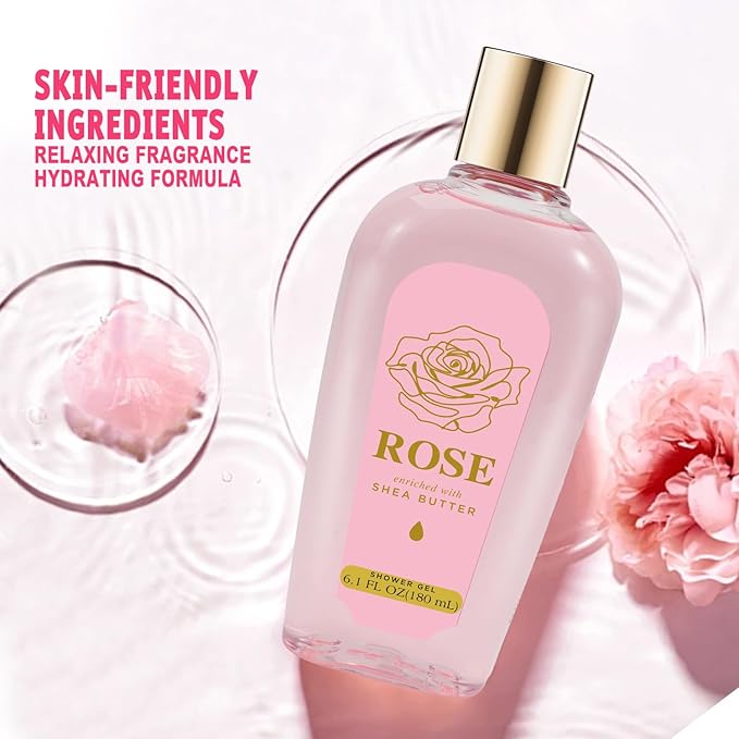 Spa Luxetique Gift Baskets for Women, Mothers Day Gifts for Mom, 11pcs Rose Sets, Relaxing Bath Sets for Women, Christmas Gifts for Her - Bloomnest
