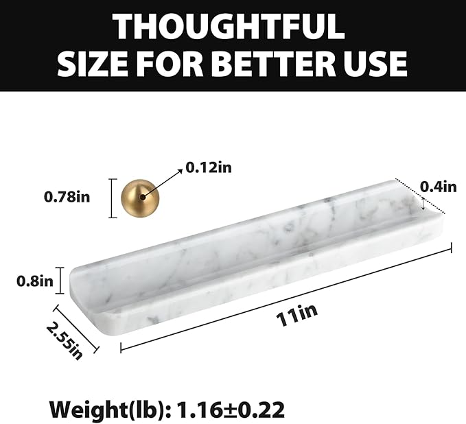 Koville Italian Carrara Natural Marble Incense Holder, Incense Holders for Sticks, Incense Burner Holder, Ideal for Meditation and Relaxing, Easy to Clean(Bianco Carrara) - Bloomnest