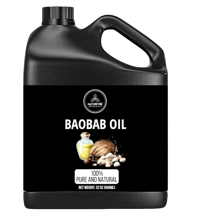 Naturevibe Botanicals Baobab Oil 32 Ounces | 100% Pure and Natural | Great for Skin Care and Hair Care - Bloomnest