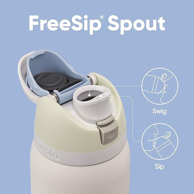 Owala FreeSip Insulated Stainless Steel Water Bottle with Straw for Sports, Travel, and School BPA-Free Sports Water Bottle, 40 oz, Iced Breeze Owala