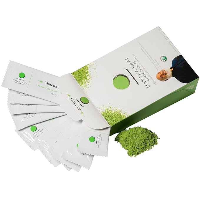 Matcha Green Tea Powder Single Serving Sticks, Dr. Weil's Ceremonial Organic Matcha Powder Singles Packets - Individual Matcha Tea Packets (12) - Bloomnest