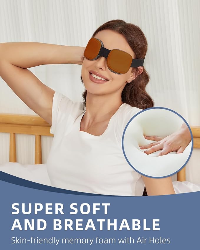 3D Sleep Mask for Women Men,Sleep Mask for Cpap Users Adjustable 100% Light Blocking,Eye Mask for Dry Eyes,Blind Fold for Side Sleeper Travel - Bloomnest