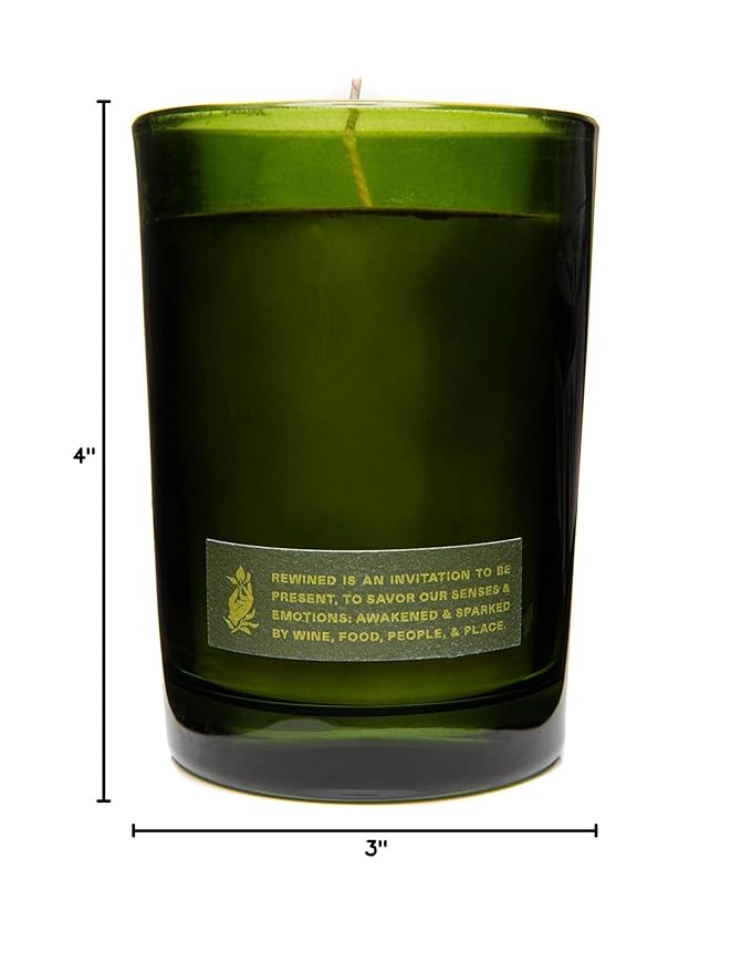 Rewined - Premium Merlot Scented Candles, 6 oz. - Velvety Smooth, Smoky Scented with Notes of Violet, Plum & Tobacco Leaf - Non Toxic Candles - Bloomnest