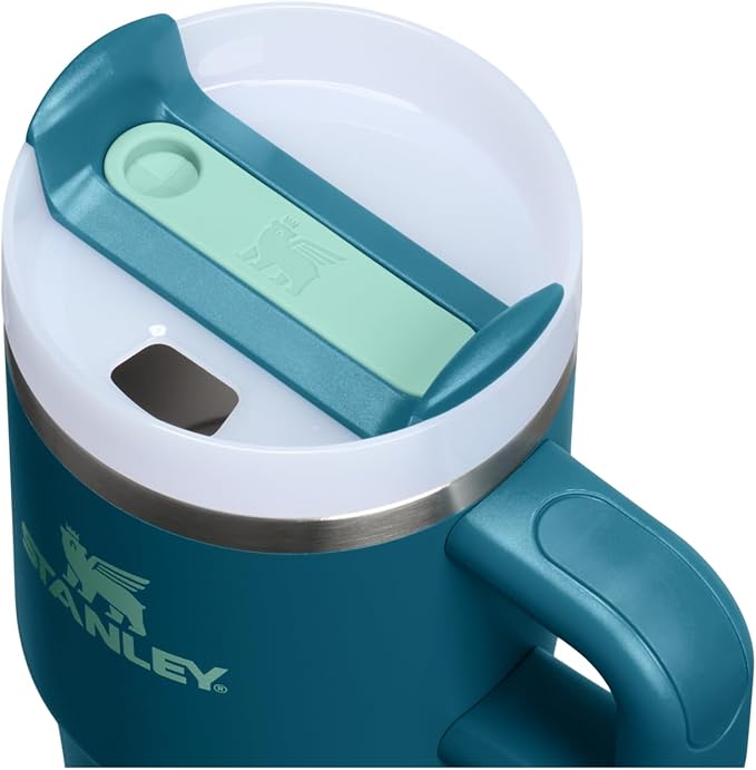 STANLEY Quencher H2.0 Tumbler with Handle and Straw 20 oz | Flowstate 3-Position Lid | Cup Holder Compatible for Travel | Insulated Stainless Steel Cup | BPA-Free | Coastal Teal Stanley