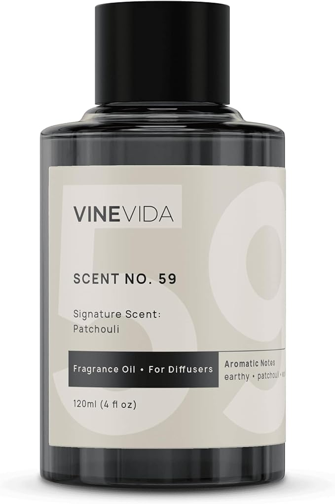 VINEVIDA [4 Fl Oz] Patchouli Fragrance Oil for Cold Air Diffusers, Essential Oils for Diffuser Oil Refill & Air Freshener Room Spray - Bloomnest