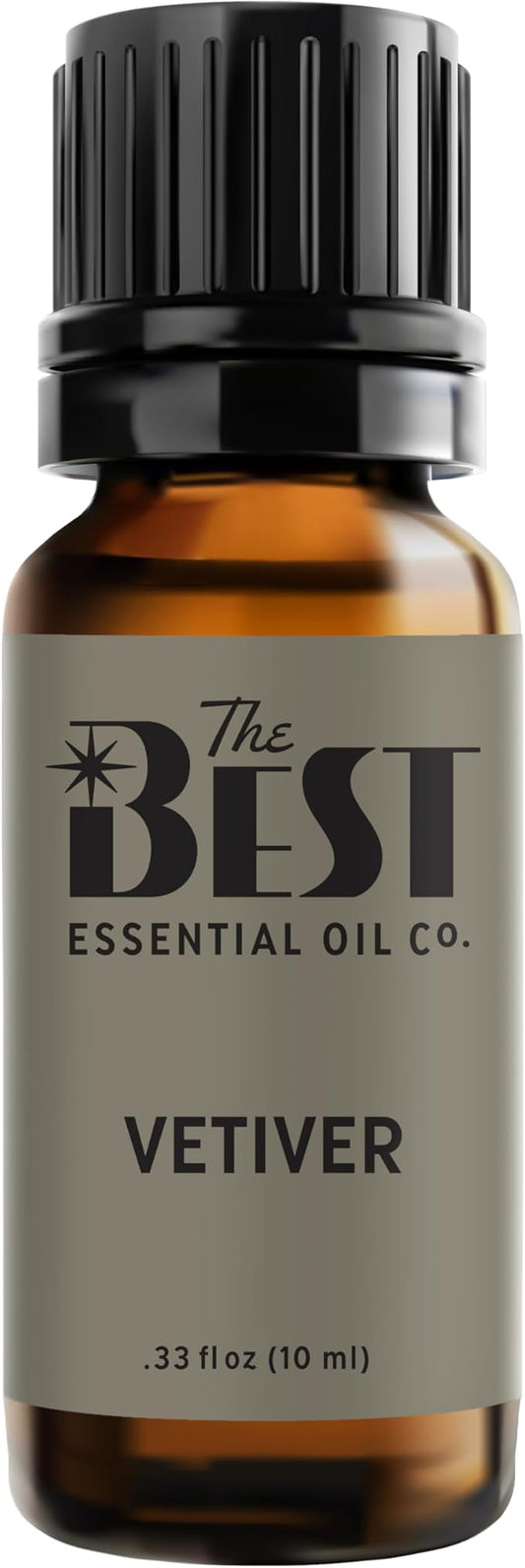 The Best Vetiver Essential Oil- Premium Grade- 100% Pure & Natural for Aromatherapy, Diffuser, Spa, Massage, Air Freshener- 10 ml (.33 fl oz) - Bloomnest