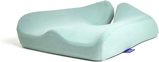 C CUSHION LAB Patented Pressure Relief Seat Cushion for Long Sitting Hours on Office/Home Chair, Car, Wheelchair - Extra-Dense Memory Foam for Hip, Tailbone, Coccyx, Sciatica - Wellness Green - Bloomnest