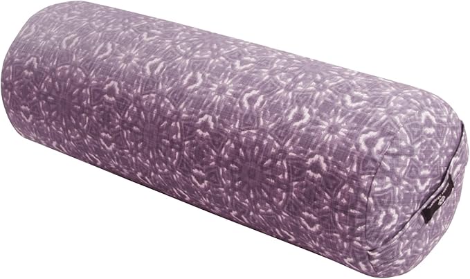 Hugger Mugger Round Yoga Bolster - Firm Round Shape, Higher Profile, Great Under Knees, Soft Support, Handmade in The USA - Bloomnest