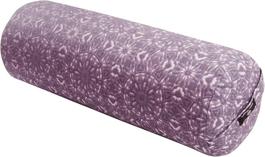 Hugger Mugger Round Yoga Bolster - Firm Round Shape, Higher Profile, Great Under Knees, Soft Support, Handmade in The USA - Bloomnest