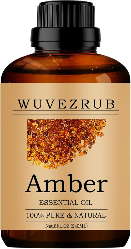 Amber Essential Oil - 240ML Pure and Natural for Aromatherapy Diffuser - 8 Fl Oz - Bloomnest