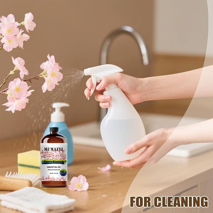 Cherry Blossom Essential Oil, Cherry Blossom Oil 16 Fl Oz 480ML for Diffuser Humidifier Yoga Cleaning DIY Candle Soap Making Essential Oils - Bloomnest