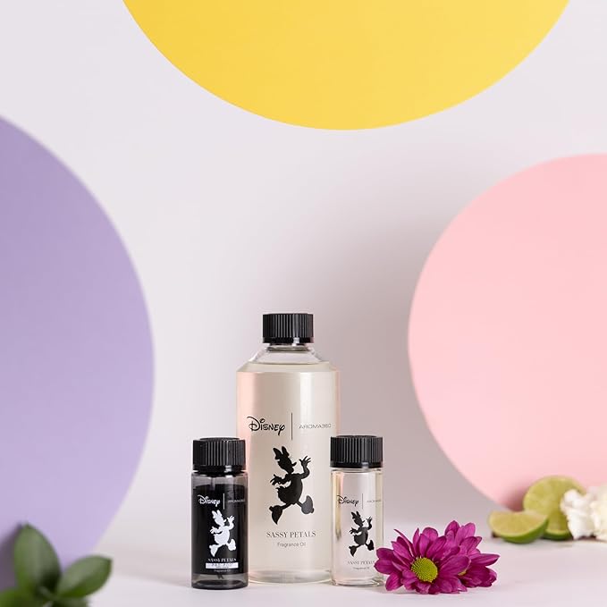 Aroma360 | Disney | Sassy Petals Fragrance Oil Blend | Daisy Duck | Luxury Aromatherapy Scent Diffuser Oil | Bergamot, Rose and Amber 1.7 fl oz, 50 mL - Bloomnest