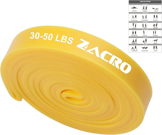 Zacro Resistance Bands, 6 Resistance Levels Pull Up Assistance Bands, Exercise Bands for Men&Women, Heavy Duty Resistance Band Set with Door Anchor, for Working Out, Muscle Training, Physical Therapy - Bloomnest