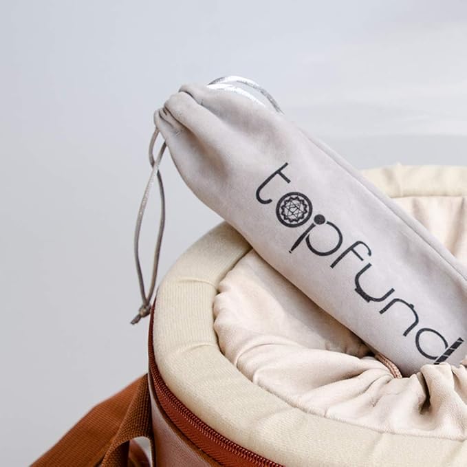 TOPFUND Pink Purple F Note Crystal Singing Bowl 8" Heart Chakra with Heavy Duty Carrying Case and Suede Mallet