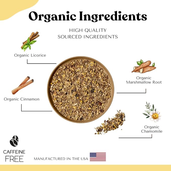 Digestive Tea – Leaky Gut Blend by AutoimmuniTea – Overall Digestive Support, and Stomach Sooth, Made of Organic Marshmallow root and Licorice Root, Cinnamon and Chamomile, IBS AIP Diet – 15 Tea Bags - Bloomnest