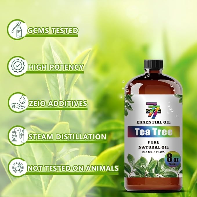 Tea Tree Essential Oil (8 oz/240 ml) — Tea Tree Oils for Aromatherapy, diffusers, humidifiers, Home fragrances, DIY Skin Care, Soap Making, DIY Candle, Yoga, and Meditation - Bloomnest