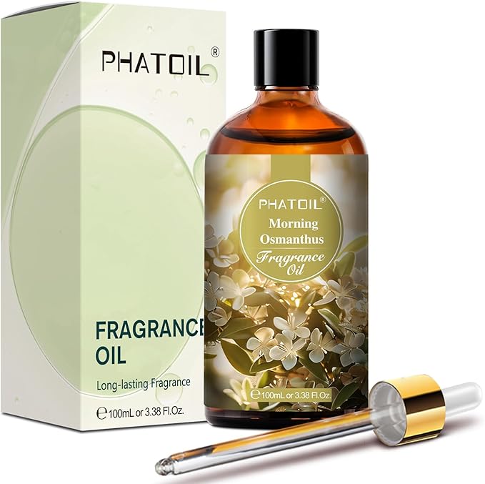 PHATOIL Morning Osmanthus Fragrance Oils for Aromatherapy, 3.38FL.OZ Diffuser Oils for Home, Perfect for Aromatherapy, Humidifiers, Yoga, DIY Candle and Soap Making - 100ml - Bloomnest