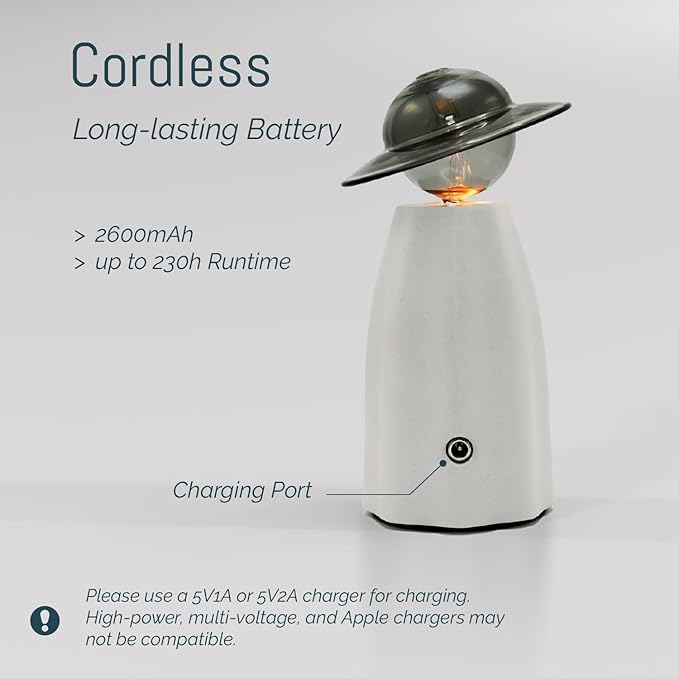 Scarecrow Waterless Essential Oil Diffuser Glass Nebulizing Diffuser for Large Room Wireless Portable Rechargeable Aroma Diffuser Glass Aromatherapy Diffuser for Home Office Yoga Spa Gift of Fragrance CHEZARTEMIS