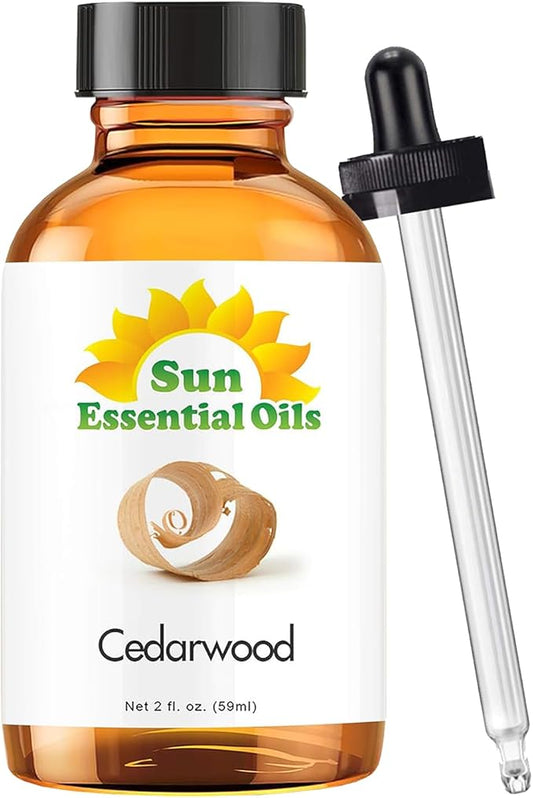 Sun Essential Oils 2oz - Cedarwood Essential Oil - 2 Fluid Ounces - Bloomnest