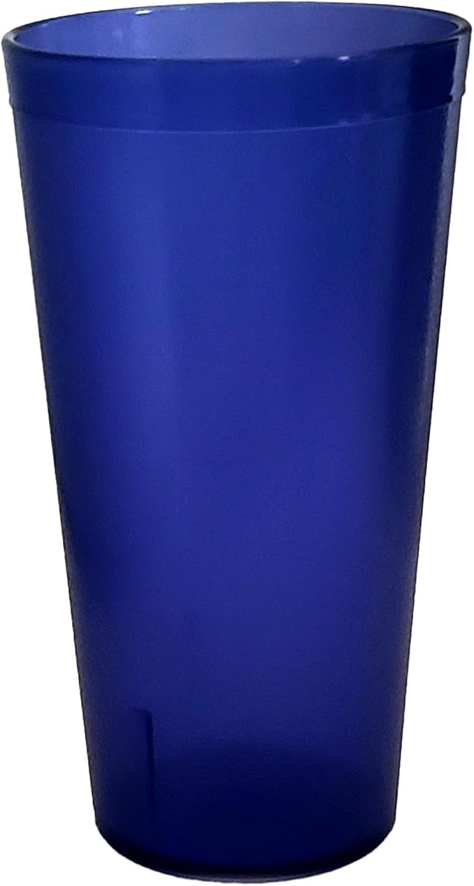 Party Outlaw Purple Plastic Cup Tumblers 6 Pc 16oz Lightweight, Heavy Duty Stackable Cafe Style Plastic Glasses. Reusable & Dishwasher Safe Ice Tea & Water Cupsafe Ice Tea & Water Cups - Bloomnest