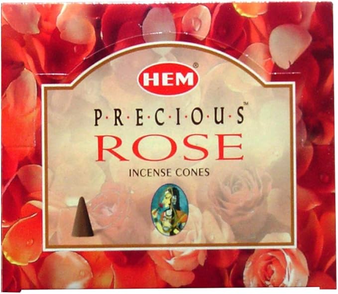Precious Rose Incense Cones and Cone Incense Burner Bundle Insence Insense Hem Incense TRUMIRI