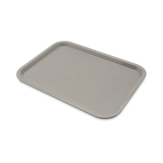 Carlisle FoodService Products CT121623 Café Standard Cafeteria / Fast Food Tray, 12" x 16", Gray - Bloomnest