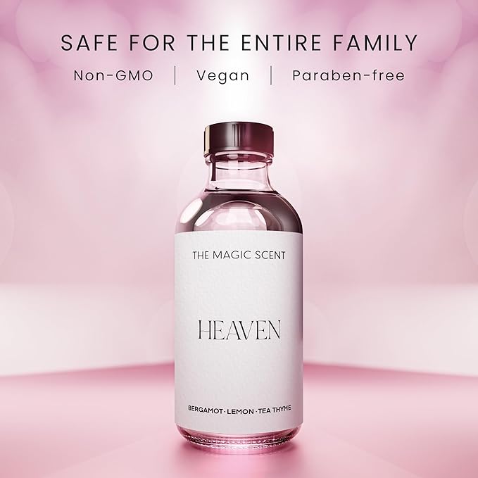 The Magic Scent Heaven Hotel Scent Diffuser Oil - Cold-Air & Ultrasonic Fragrance Oil for Diffuser Inspired by The Aria Hotel, Las Vegas - Essential Oils for Diffusers Aromatherapy - 4 fl oz, 120 mL - Bloomnest