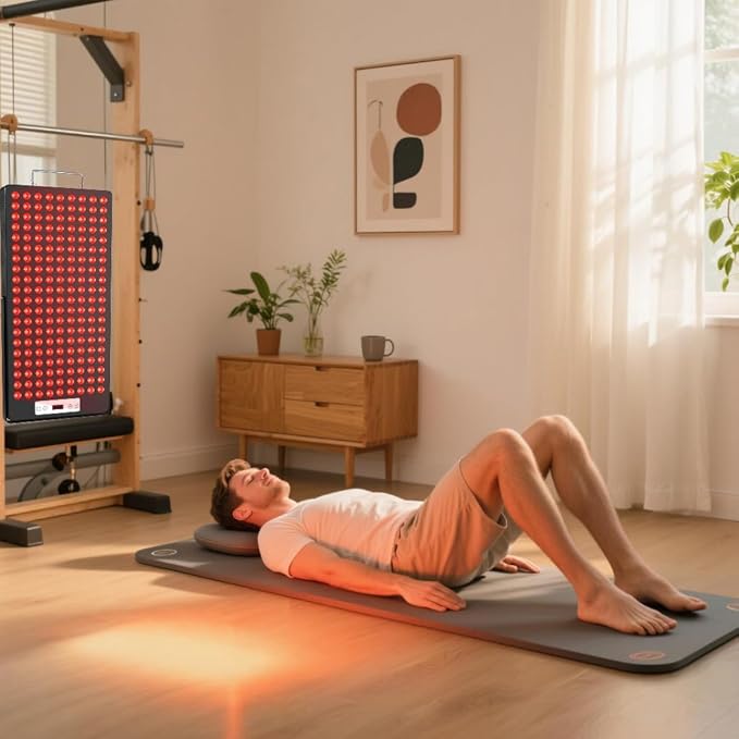 2025 Red Light Therapy Device, Red 660nm & Near Infrared 850nm, Full-Body Light Therapy Panels for Face with Pain, Skin, Recovery, Sleep, Performance iPlantop