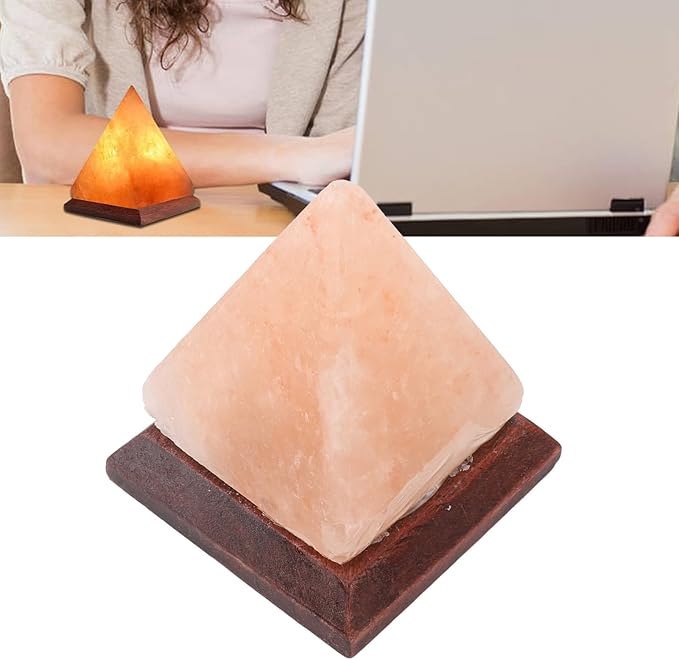 Himalayan Salt Lamp RGB 7 Colors Changing Hand Carved with Wood Base Lamp for Home Decoration Gift - Bloomnest