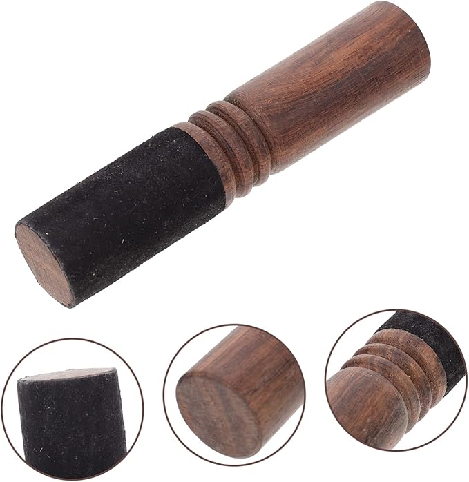 minkissy Nepalese Handmade Sound Bowl Rod Music Therapy Mallet for Meditation Durable Wooden Stick with Unique Handle Design Singing Bowl Accessory for Peaceful - Bloomnest
