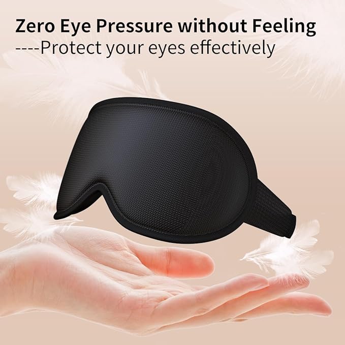 Easysleep 3D Sleep Mask Sleep Headphones White Noise Sleep Eye Mask with 31 Soothing Sounds 3 Timer Soft Adjustable Light Blocking Eye Cover Long Playtime for Sleeper Men Women Travel Gift - Bloomnest