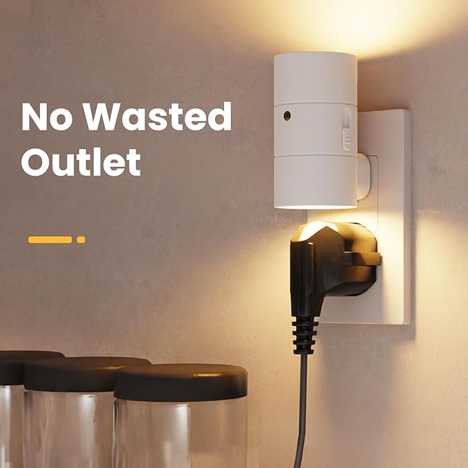 VOLISUN Night Lights Plug into Wall, Dimmable LED Nightlight with Dusk to Dawn Light Sensor, 0-100LM Adjustable Brightness, 3 Color Temperatures, Compact Size, 8 Pack for Hallway, Bathroom White - Bloomnest