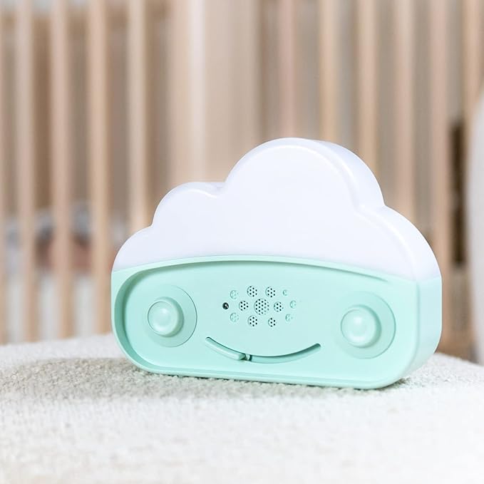 Happiest Baby SNOObie Smart White Noise Machine - Portable Baby Sound Machine with Night Light - 12 Soothing Sounds for Sleep Training, Teal - Bloomnest