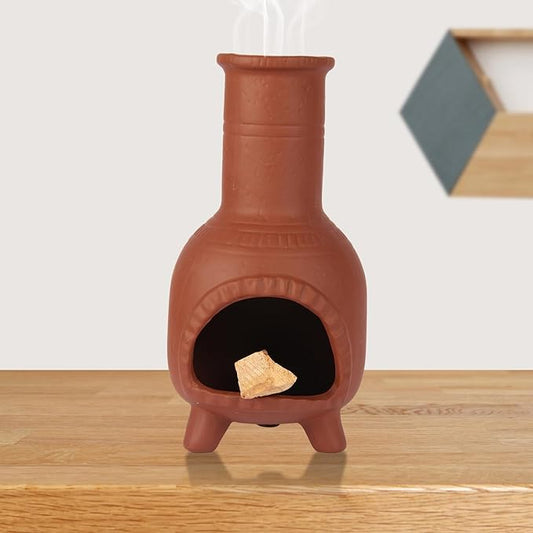 Handmade Ceramic Palo Santo Burner, Palo Santo Holder, Small Chimney for Burning Incense Cones, Sticks and Sage, Meditation Yoga Smudge Bowl, Chimeneas Incense Holder, Energy Purification - Bloomnest
