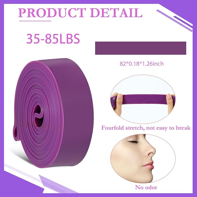 8 Pcs Resistance Bands Pull up Bands Pull up Assistance Bands Exercise Workout Bands for Working Out Muscle Training Physical Therapy Muscle Training Men and Women - Bloomnest