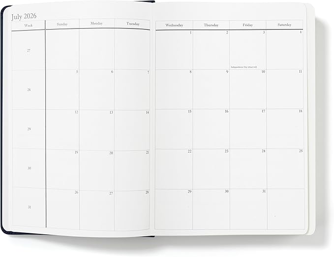 Wykeham's Executive 2026 Daily Journal Planner – US Public Holidays & Format – Customization Available (Royal Blue, 8.5"×5.5") - Bloomnest