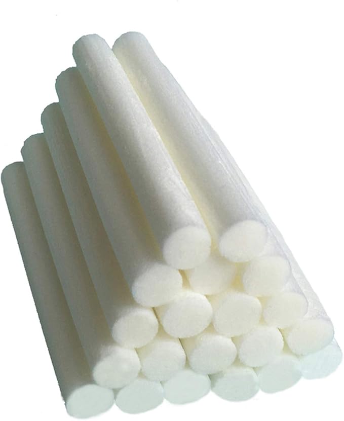 20-Pack Car Diffuser Sponges Refill Sticks Humidifier Filter Wick Replacement, Absorbent sponge sticks, 2.75 X 0.31 Inch for Car Mini Humidifier Ultrasonic Aroma Diffuser - Bloomnest