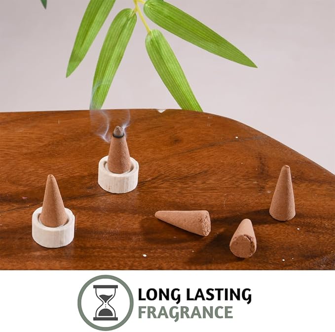 Folkulture Incense Cones (60 Cones) | Set of 6 Summer Insence Cones for Aromatherapy, Relaxation | No Charcoal, Organic, Non Toxic Lemon & Mango, Pineapple Scented Inscents-Cones FOLKULTURE