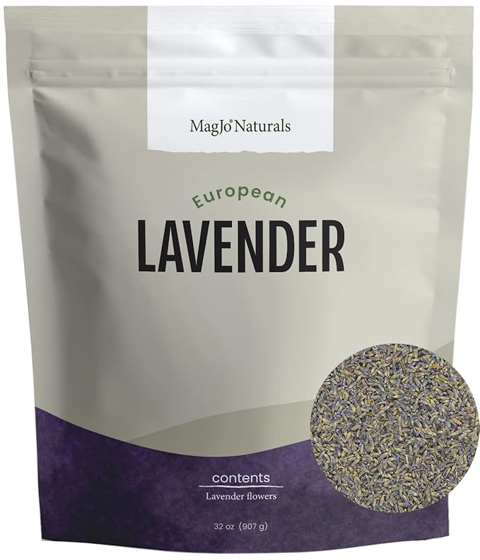 MagJo Naturals European Lavender Flowers (Extra Grade) - 100% Raw From Europe - 2 pounds - Bloomnest