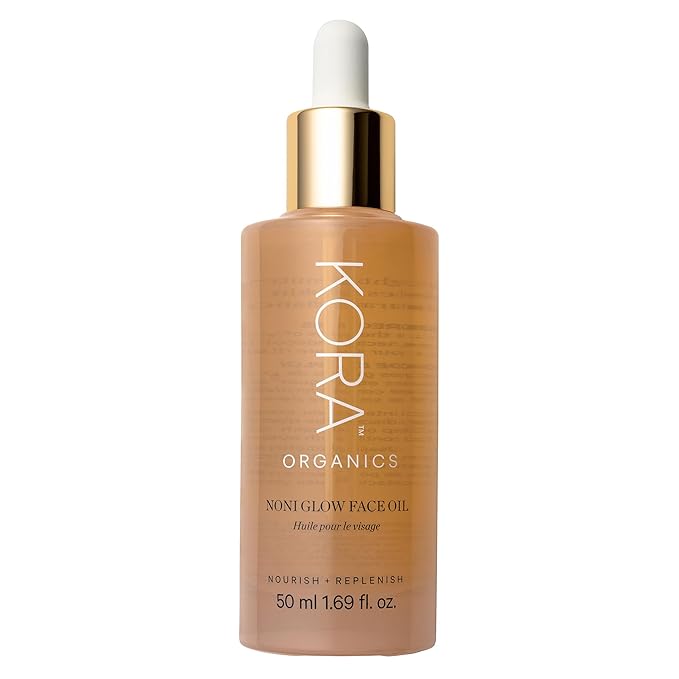 KORA Organics Noni Glow Hydrating Face Oil for Women with Rosehip, Gua Sha Oil, Certified Organic, Cruelty Free, 1.69 fl oz - Bloomnest