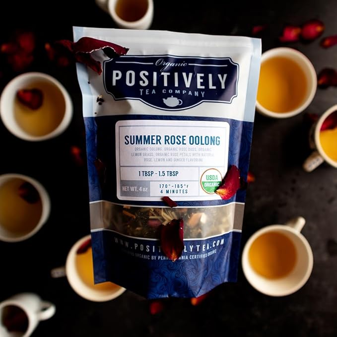 Organic Positively Tea Company, Oolong Tea Sampler, Loose Leaf, 4 Ounce, 3 Pack - Bloomnest