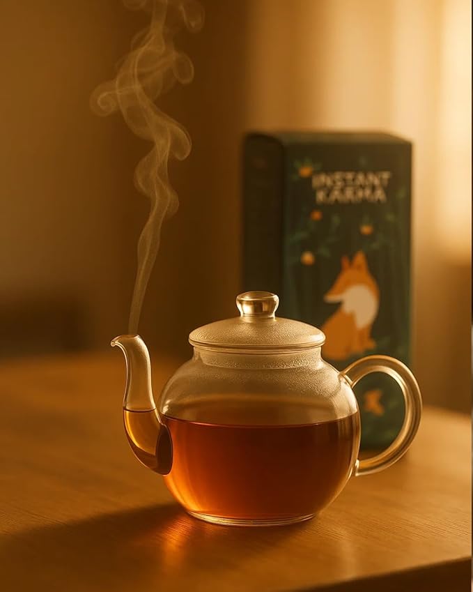 Instant Karma Tea – Jasmine Honey Instant Tea | All-Natural, Lightly Caffeinated, No Added Sugar | Soothing & Aromatic Herbal Tea – 20 Sachets (Jasmine Honey) - Bloomnest