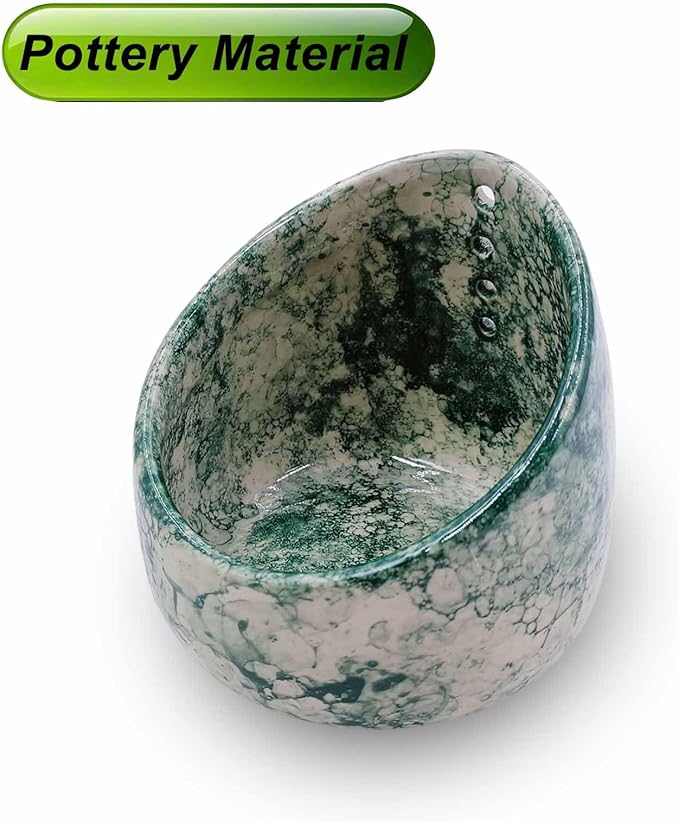 Pottery Herb Stripper Bowl Multi Size Holes Ceramic Stripping Tool Decorative Leaf Cilantro Parsley Basil Veggies Durable Kitchen Gadget - Bloomnest