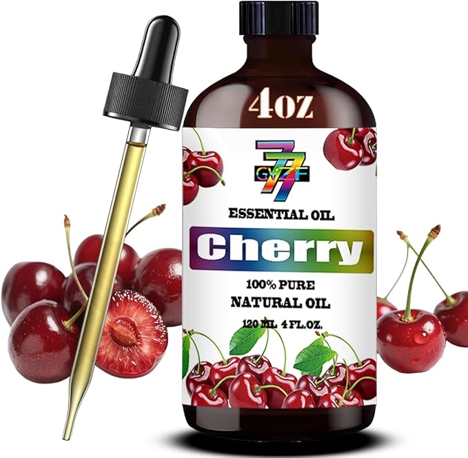 Cherry Essential Oil (4 oz / 120 ml) – Cherry Oils for diffusers, humidifiers, Home Baths, Cleaning Products, Yoga, DIY Soaps and DIY Scented Candles GV77ZFESSENTIALOILBUYNOW