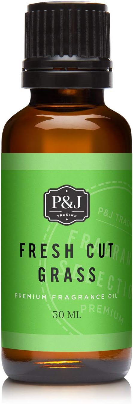 P&J Trading Fragrance Oil | Fresh Cut Grass Oil 30ml - Candle Scents for Candle Making, Freshie Scents, Soap Making Supplies, Diffuser Oil Scents PJTrading