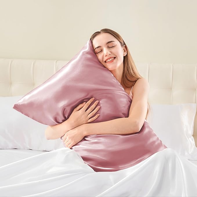 BEDELITE Satin Body Pillow Cover, Super Soft and Cooling Body Pillow Pillowcase for Hair and Skin, Breathable Silky Full Long Pillowcase Cover(20"x54", Nostalgia) - Bloomnest