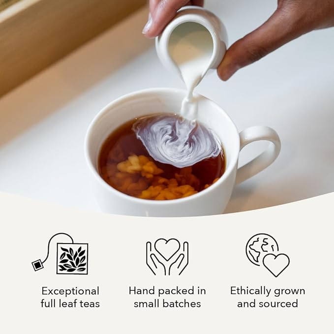 Steven Smith Teamaker Masala Chai No. 33, Caffeinated, Sugar-Free, Spiced, Full Leaf Black Assam Tea Blend, Tea Bags 15 Sachets, 1.8oz each - Bloomnest