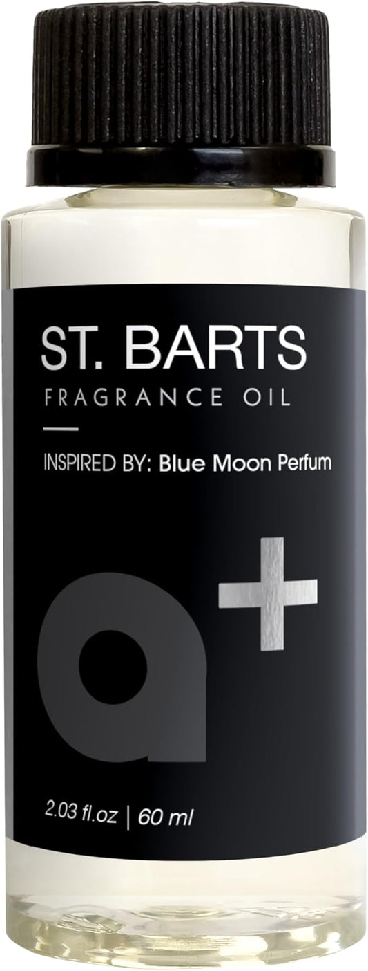 Aromar+ Fragrance Oil – St. Bartz-Inspired by Blue Moon Perfume – Luxury Hotel Scent Experience with Geranium, Lavender & Sandalwood – for Waterless Diffusers – Lasting Home Aroma – 60mL - Bloomnest